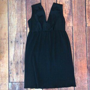 𝅺ACT I Act 1 Vintage New York Black Dress Sz 9 Black Mini Cotton Stretchy A1